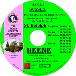 Heene Parish Register Transcription