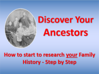 Getting started on your family history